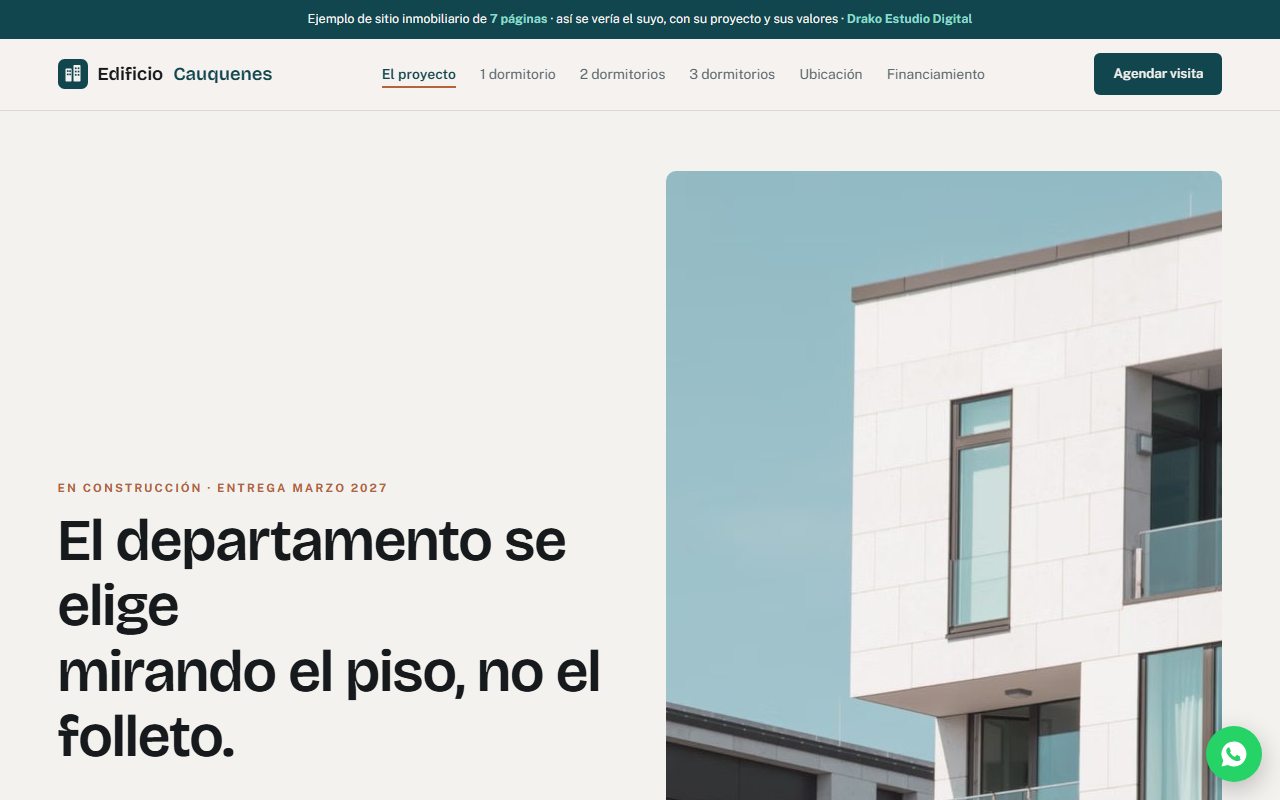 Preview de la demo inmobiliaria