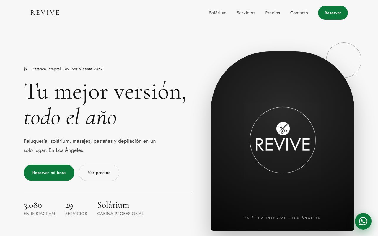 Vista de la portada publicada de Salón Revive